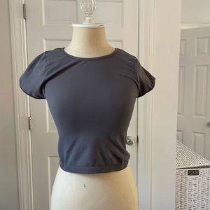 Free People Cap Sleeve Seamless Cami Grey